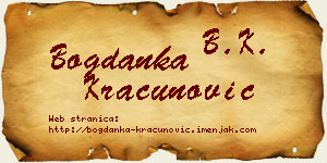 Bogdanka Kračunović vizit kartica